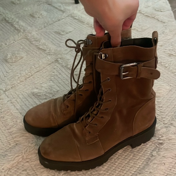 Sam Edelman Junip Suede Combat Boots - Picture 1 of 5
